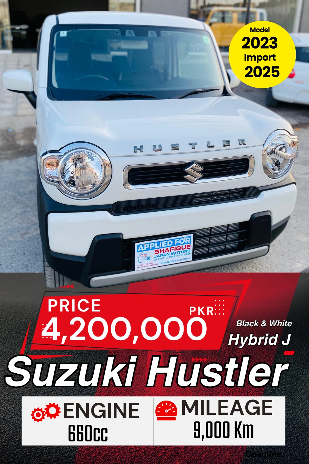 suzuki hustler black and white